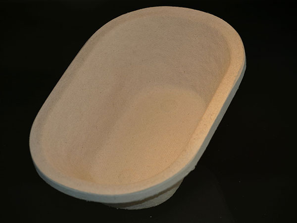Ošatka z lisované celulózy oválná bez vzoru 750g 2. jakost
