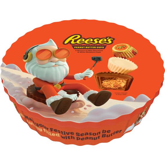 Reese's Vánoční dárková plechovka s mini košíčky 309g