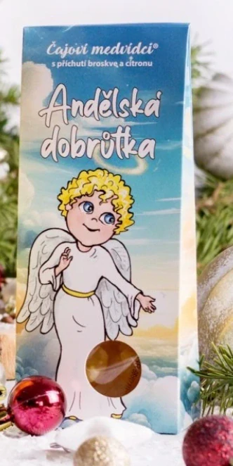Čajoví medvídci Anděl s příchutí broskve a citrónu 50g