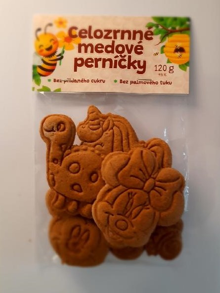 Celozrnné medové perníčky 120g