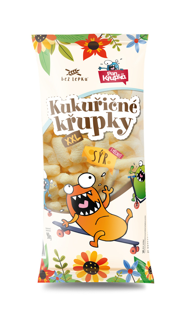 Kukuřičné křupky XXL sýrové 150g