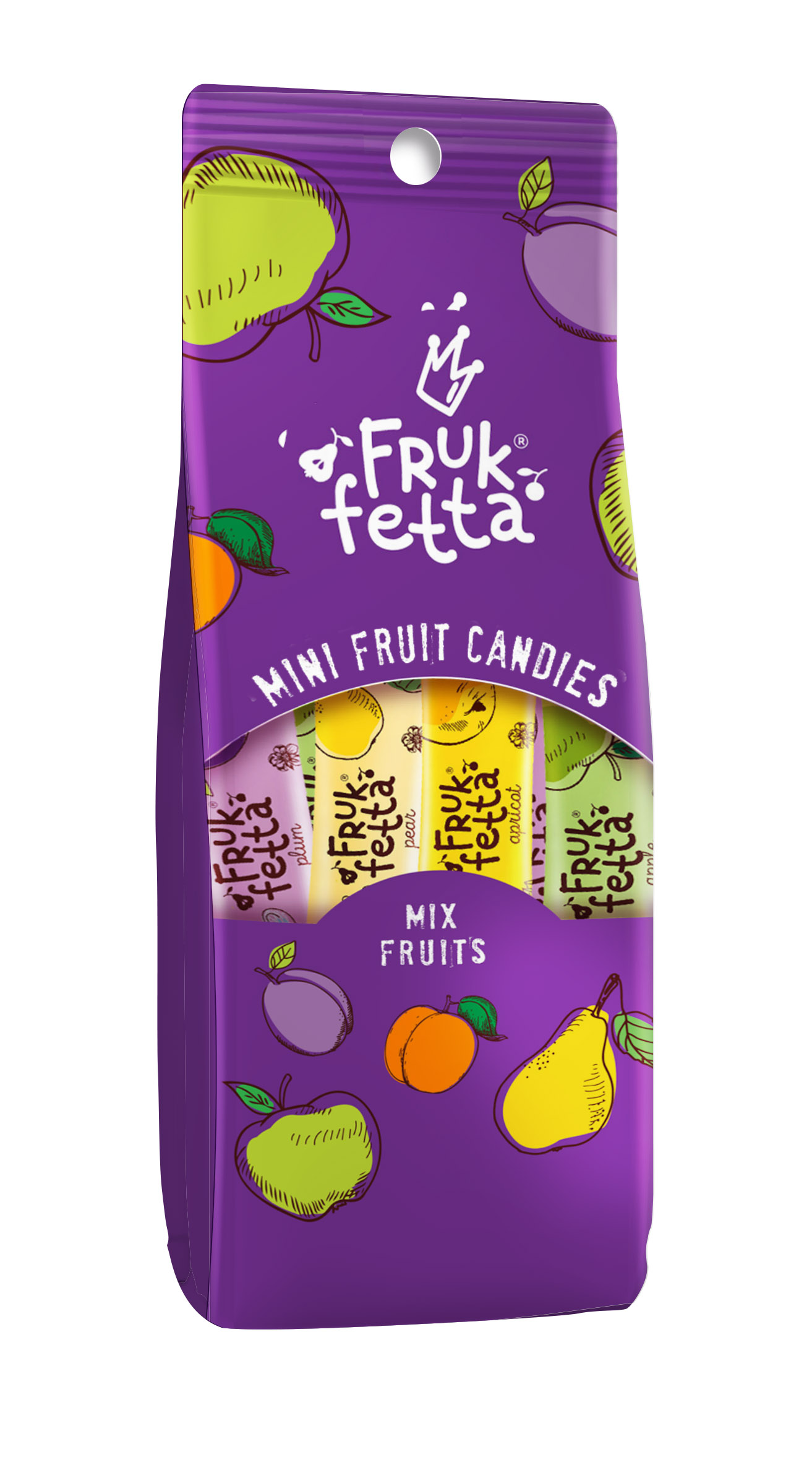 Mini ovocné tyčinky Frukfetta Mix Fruits 120g
