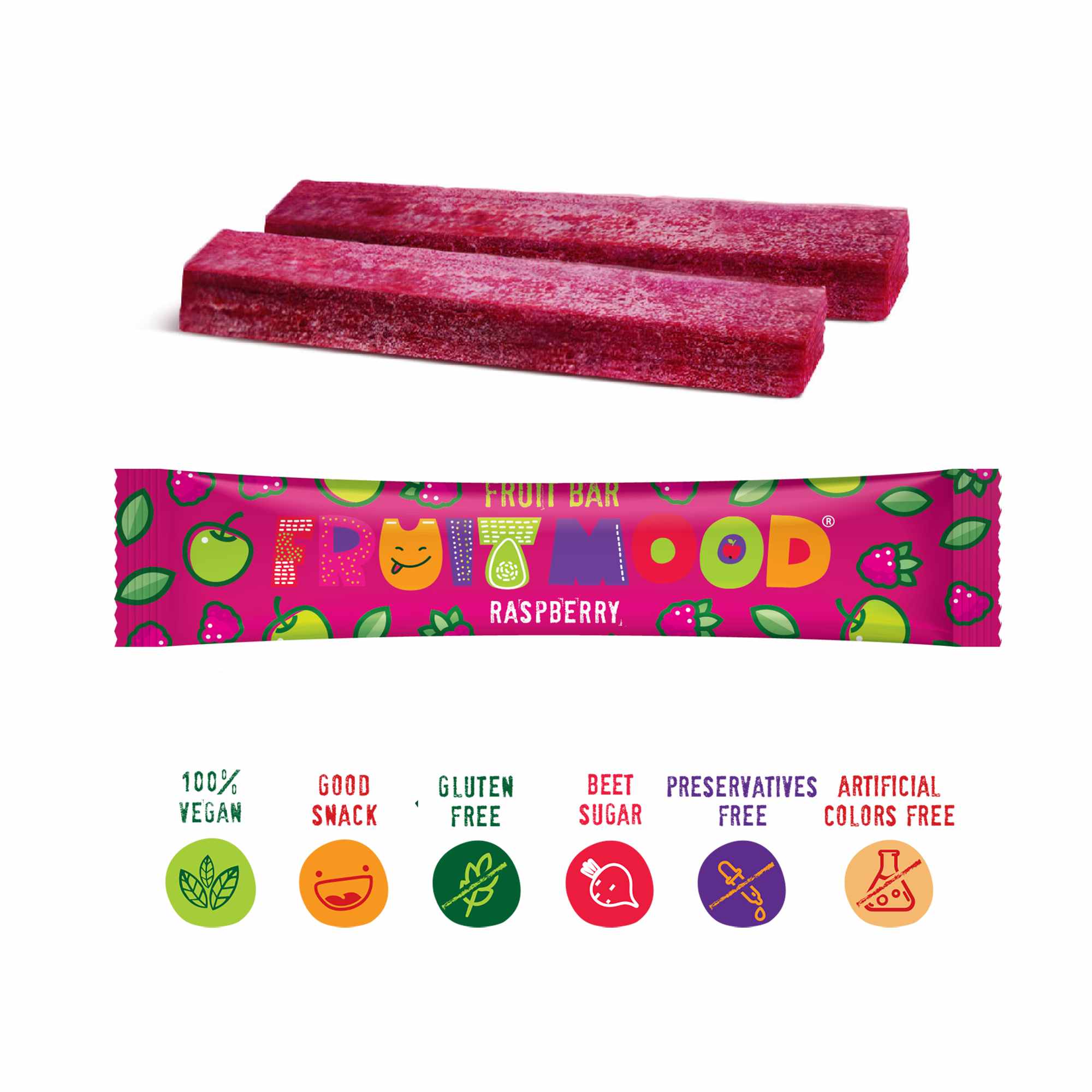 Ovocná tyčinka Fruit Mood Malina 20g