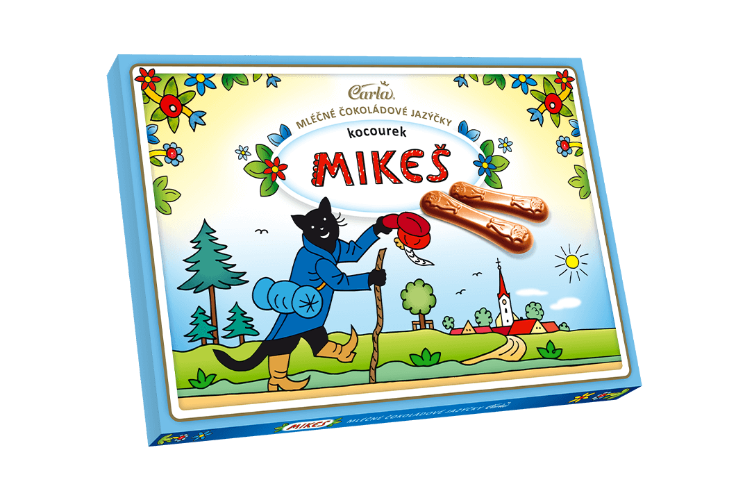 Carla Čokoládové jazýčky Mikeš mléčné 100g