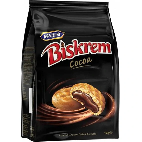 McVitie's Biskrem plněné sušenky s kakaovou náplní 160g
