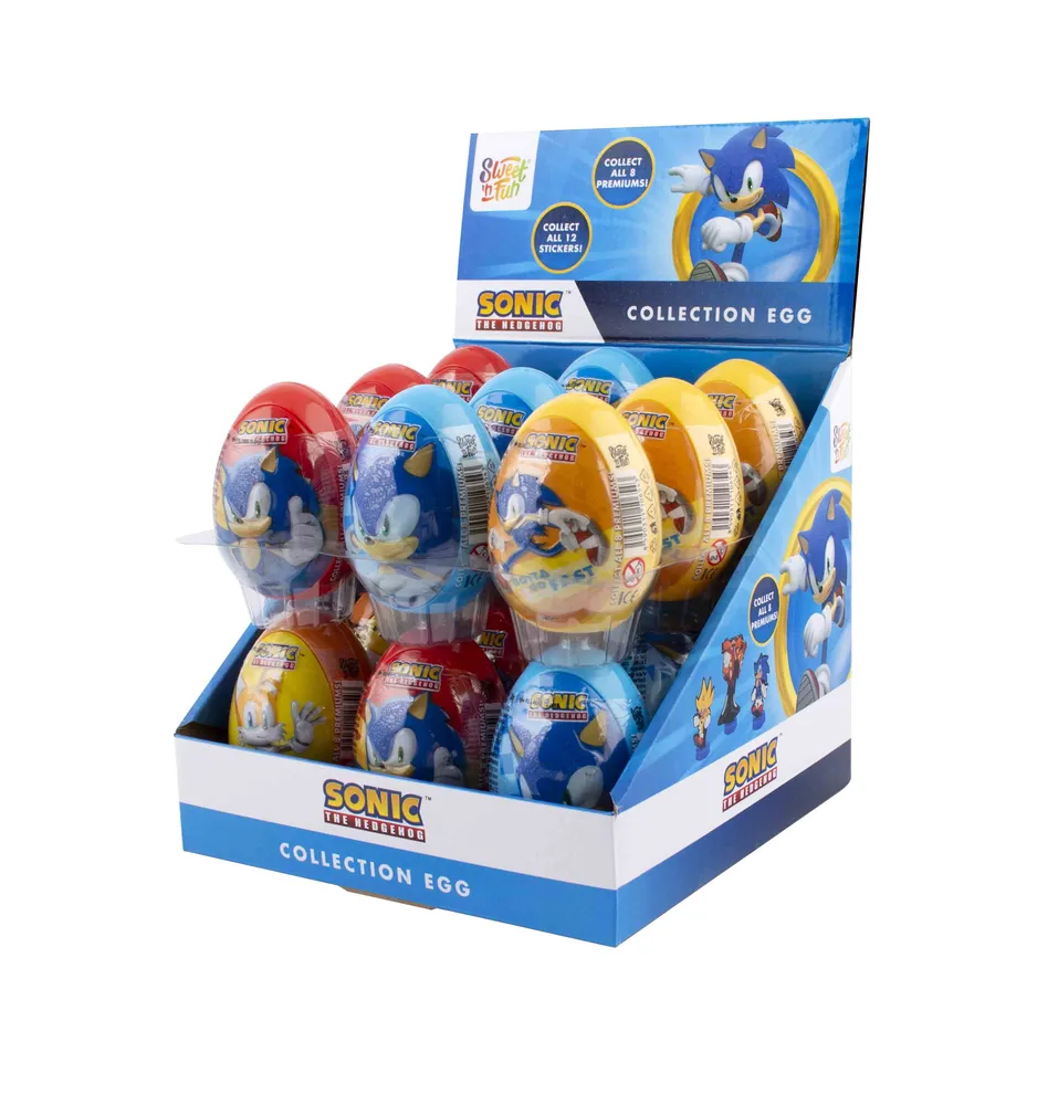 Vajíčko Sonic s bonbónkama 10g a hračkou