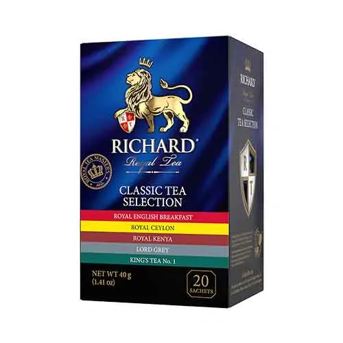 RICHARD Classic Tea Selection 40g (20 sáčků, kolekce čajů)