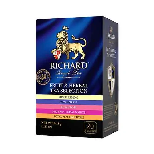 RICHARD Fruit&Herbal Tea Selection 34,8g (20 sáčků,kolekce čajů)