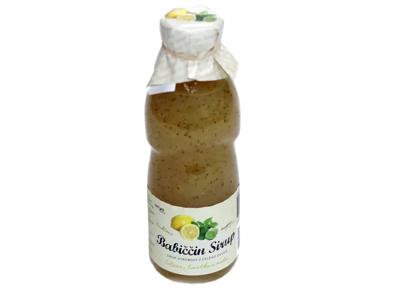 Babiččin sirup Citron, limetka, máta 0,5l