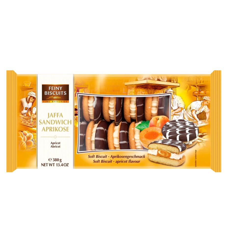 Jaffa Sandwich piškoty Krémová Meruňka 380g