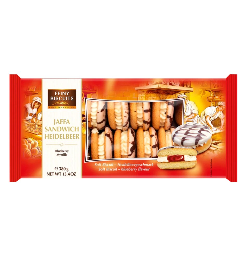 Jaffa Sandwich piškoty Krémová Borůvka 380g