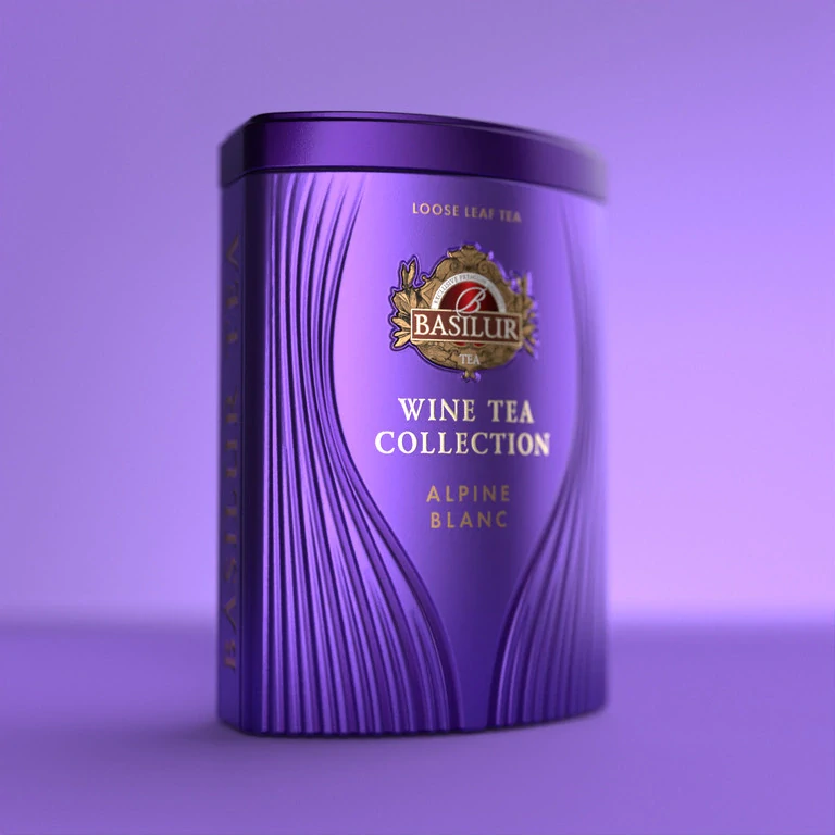 BASILUR Wine Tea Alpine Blanc plech 75g