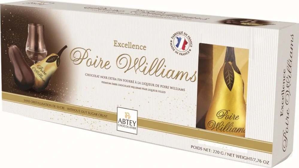 Abtey Poire Williams Prémiové likérové hrušky 100g