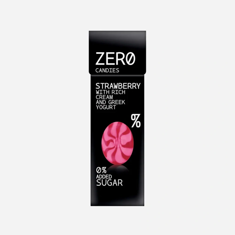 Bombus ZERO Candies Strawberry, Yoghurt bonbony bez cukru 30 g