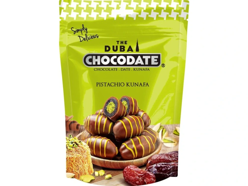 DUBAJ Chocodate - čokodatle s pistáciovou kunafou v čokoládě 90g