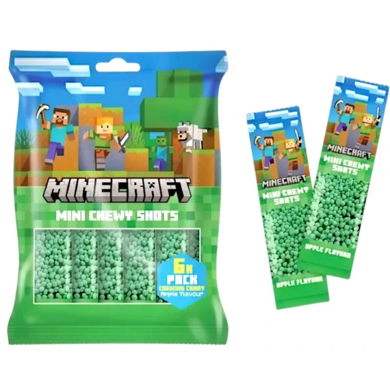 Minecraft mini žvýkací bonbony s jablečnou příchutí 90 g