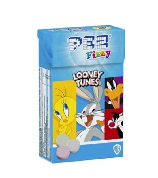 PEZ fizzy Looney Tunes dextróza 30g ZÁRUKA 11/26