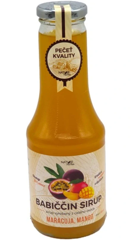 Babiččin sirup Maracuja a mango 0,5l