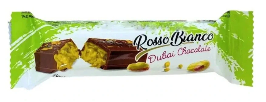 Rosso Bianco čokoládová tyčinka 35g DUBAJSKÁ ČOKOLÁDA