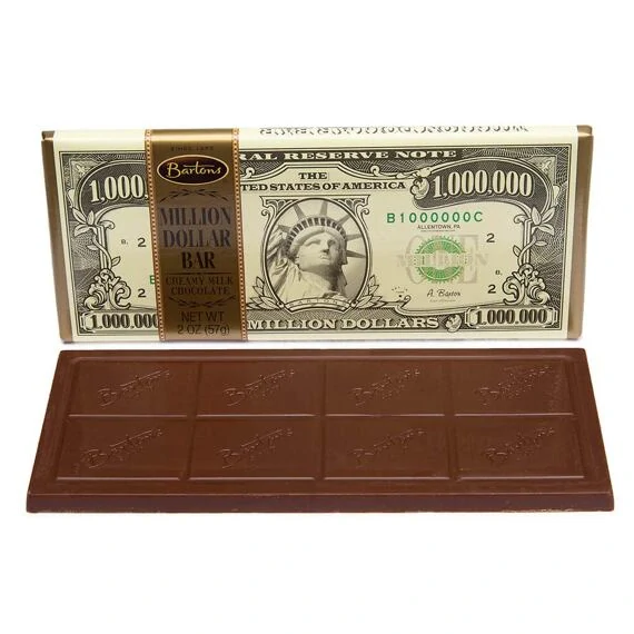 Bartons Million Dollar mléčná čokoláda 57g