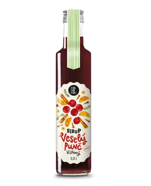 KOLDOKOL Višňový veselý punč sirup 250 ml