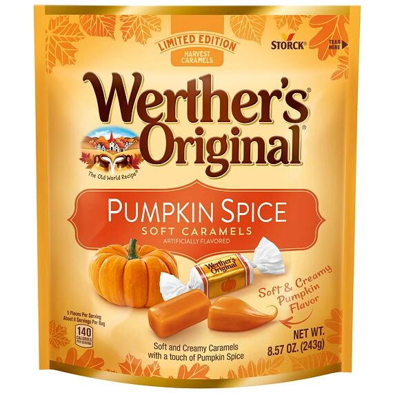 Werther's US Limited Edition karamelky s příchutí dýně Pumpkin Spice 243 g