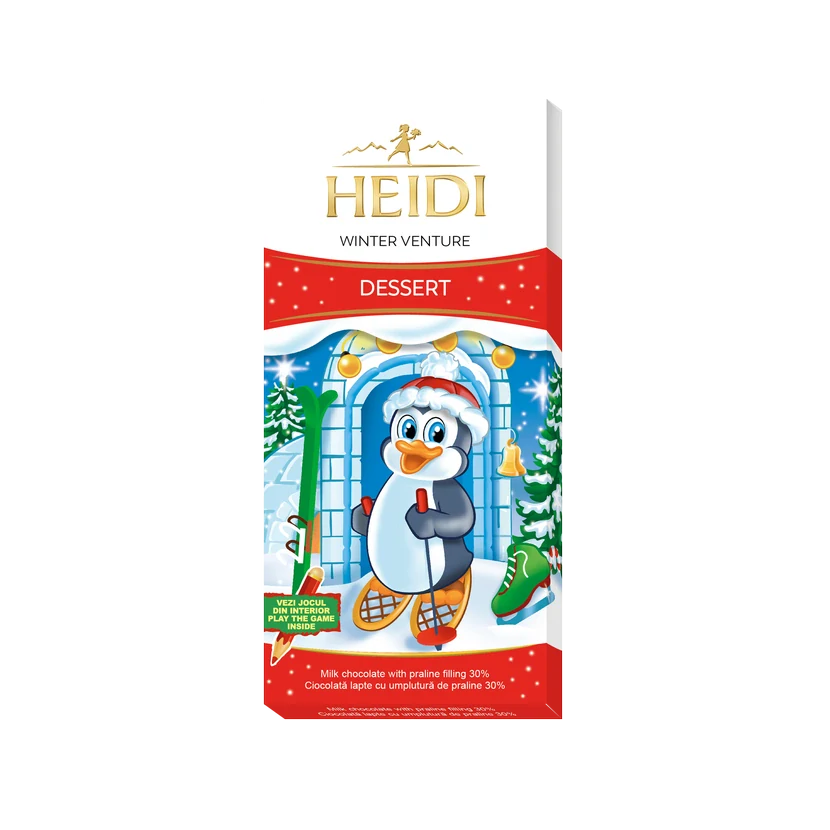 Vánoční čokoláda Heidi Tučňák 90g