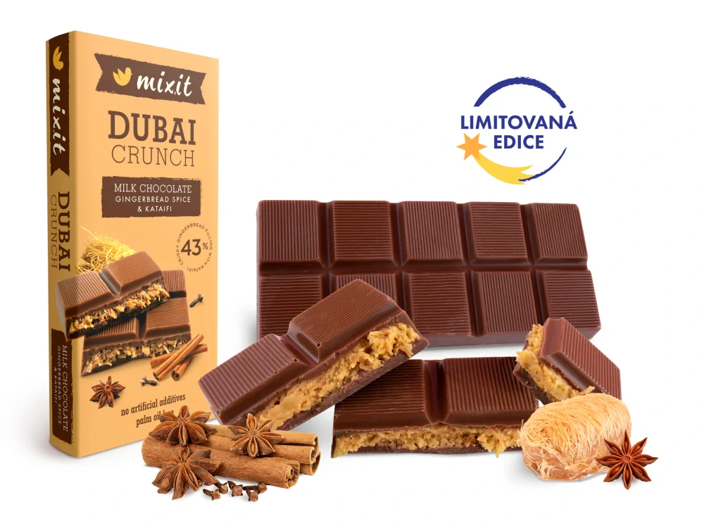 Mixit Dubajská čokoláda – Perníkové koření & kataifi 70g
