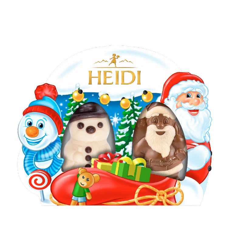 Heidi čokoládové figurky Santa a sněhulák 40g