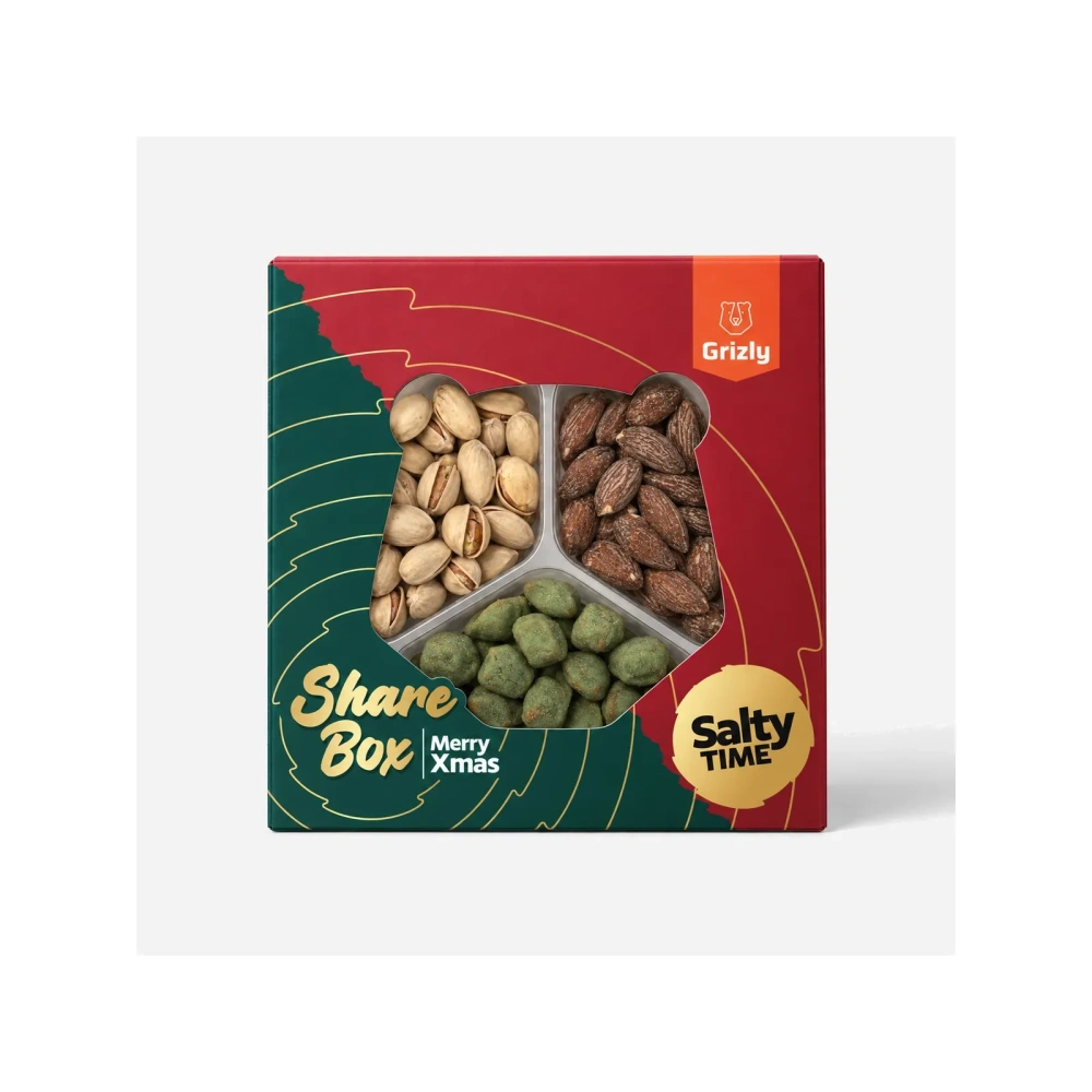 GRIZLY Share Box Merry Xmas Salty, 200 g