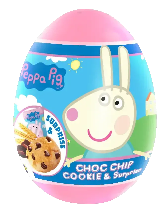 Peppa pig vajíčko s překvapením a sušenkou 