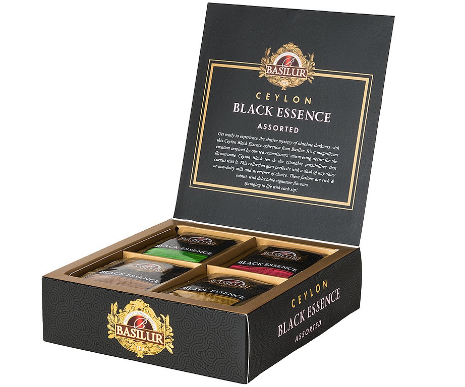 BASILUR Black Essence Assorted přebal 40 gastro sáčků