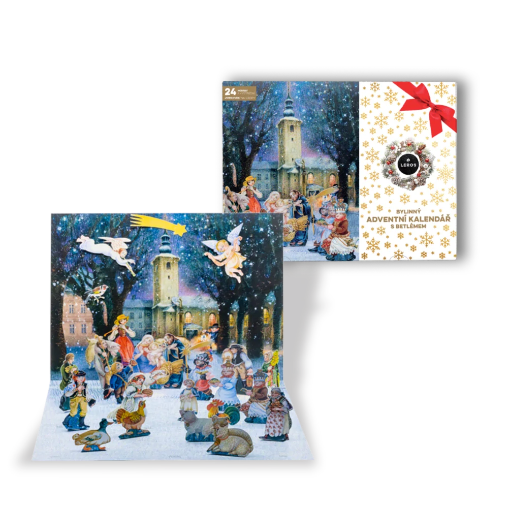 Leros Čajový Bylinný adventní kalendář Betlém 