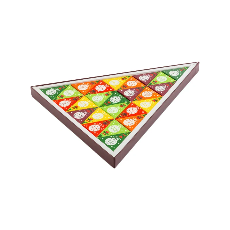 ETS Adventní kalendář čajový Trojúhelník Bílý 25 pyramidek