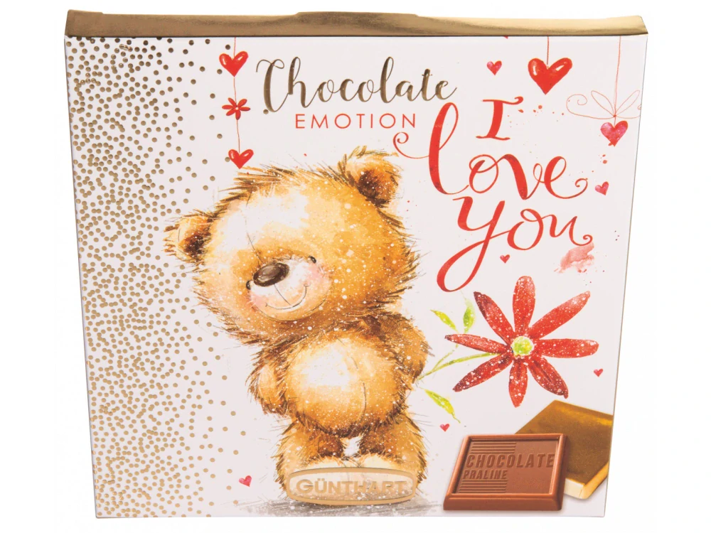Gunthart Čoko dárek I love you 63g
