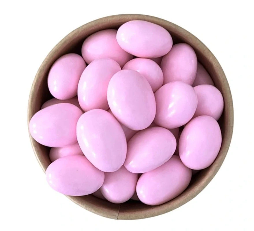 Mandle v baby pink krustě 50g