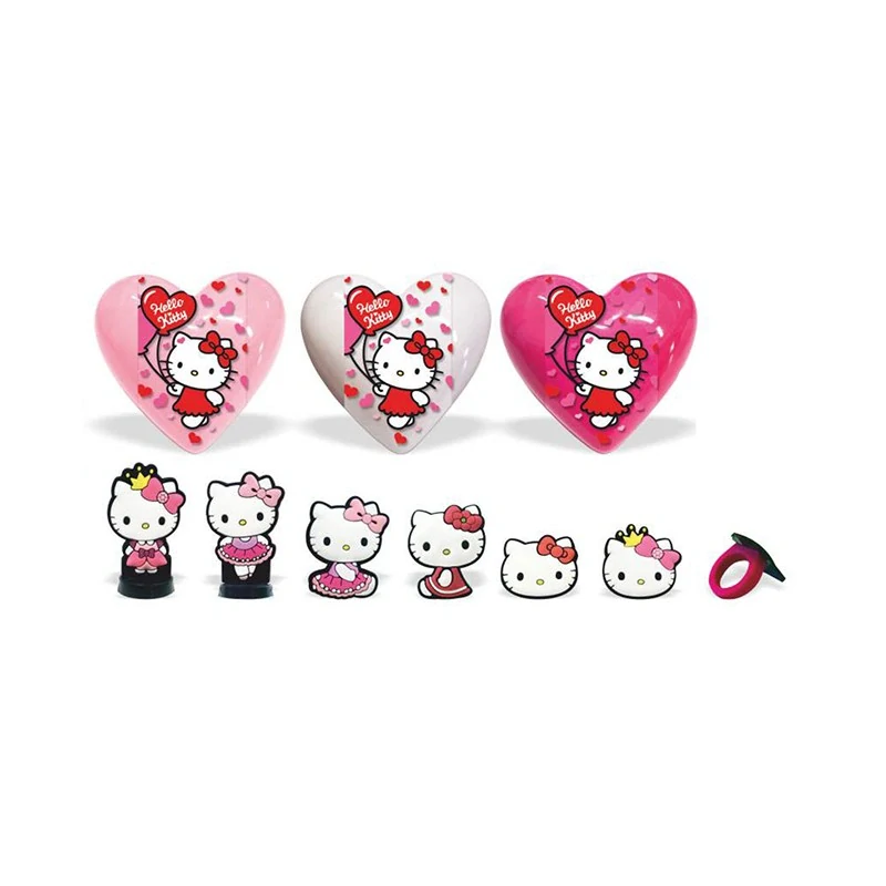 Hello Kitty srdce s překvapením a cukrovinkou 10g