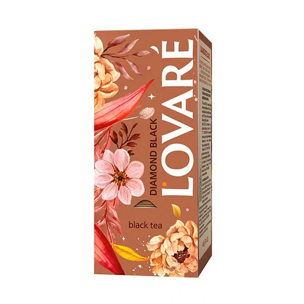 LOVARÉ Diamond Black Tea 48g 24 sáčků, černý čaj