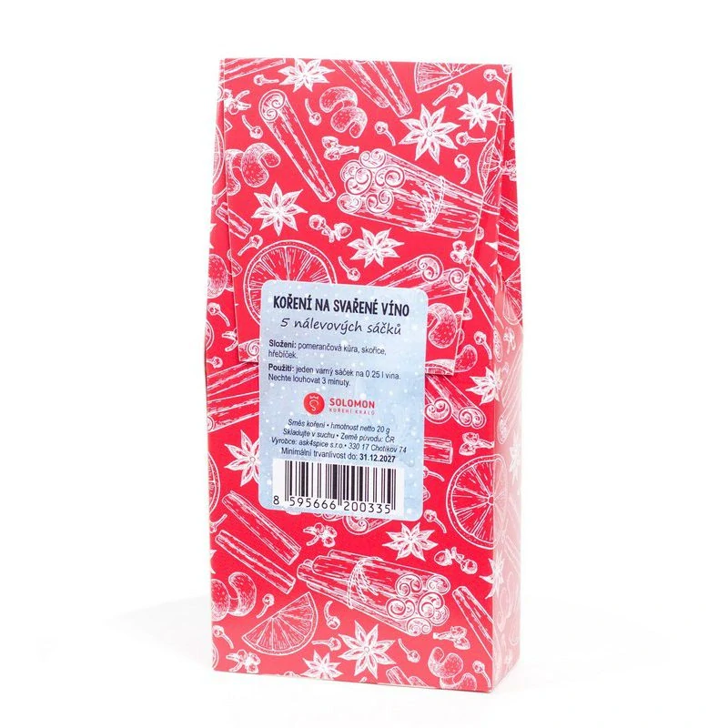 Solomon porcované koření na svařené víno  5x4g s medvídkem