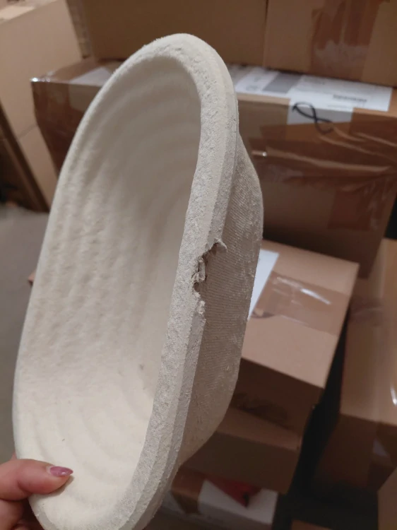 Ošatka z lisované celulózy oválná vroubek 750g 2. jakost