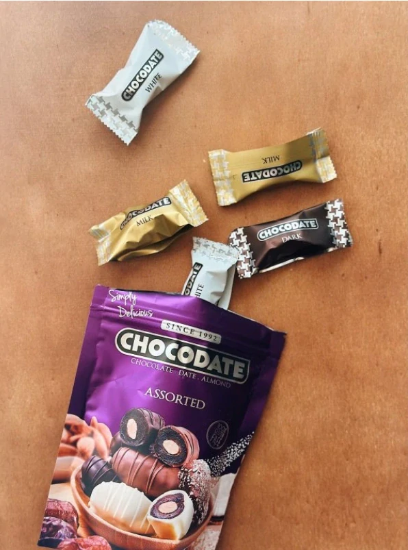 DUBAJ Chocodate - čokodatle s mandlí výběr 90g