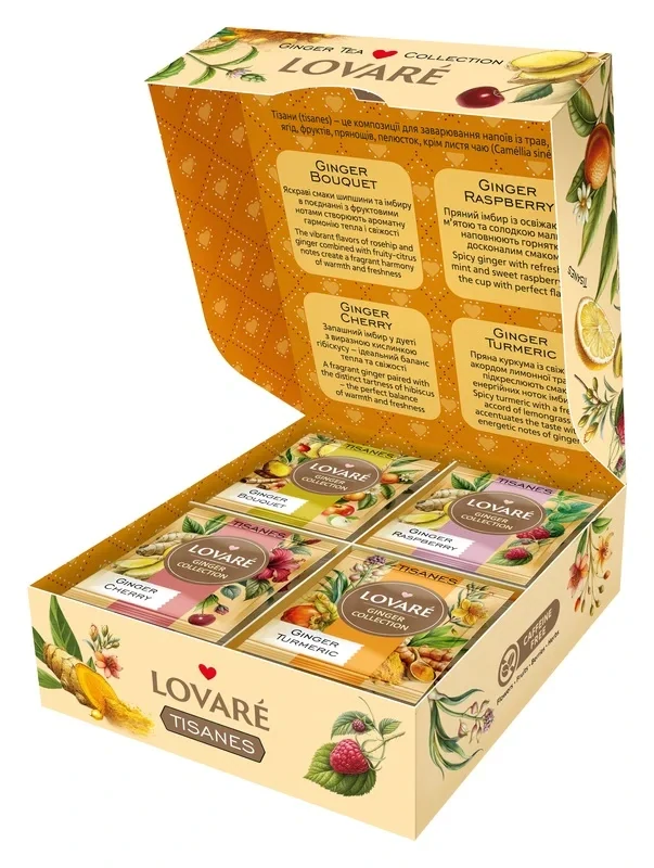 LOVARÉ Ginger collection 57,6g (32 sáčků)