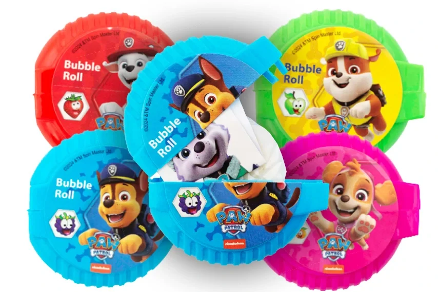 Paw Patrol Bubble Roll 4 pack 64g