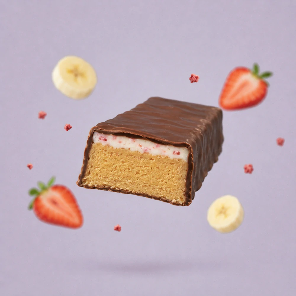 Topnature No Added Sugar protein tyčinka Banán s jahodovým krémem 40 g