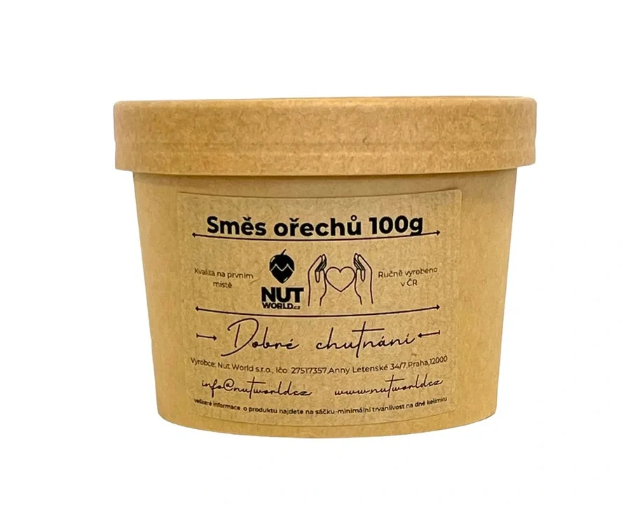 Směs ořechů natural v EKO kelímku 100g