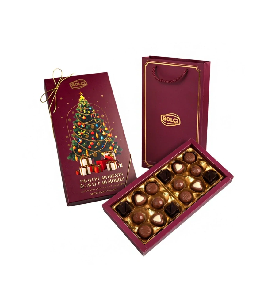 Bolci Joyful Moment Vánoční bonboniéra s dárkovou taškou 160g