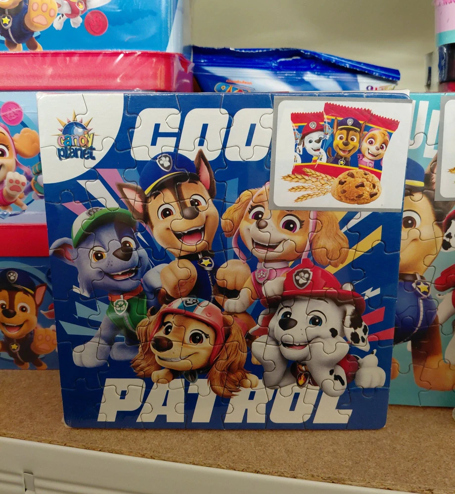 Puzzle Tlapková patrola se sušenkami 50g