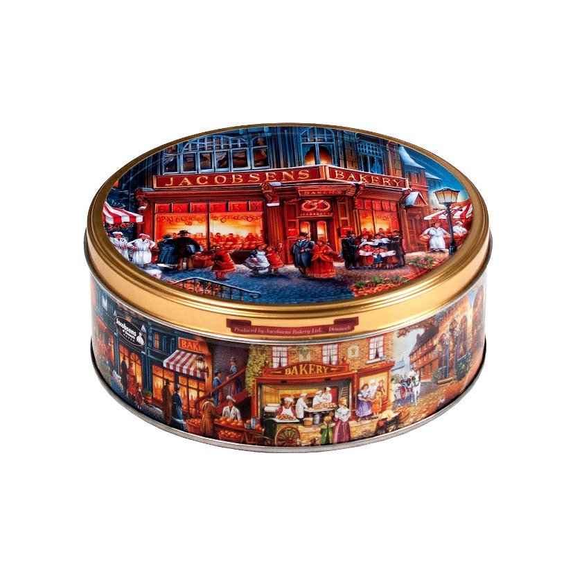 Jacobsens  máslové sušenky v dóze Městské motivy 150g