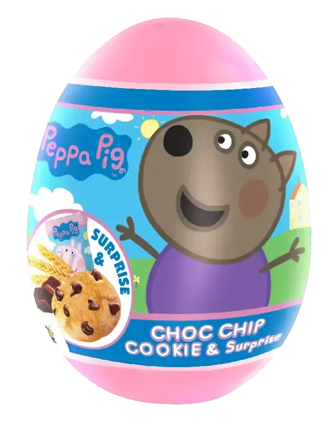 Peppa pig vajíčko s překvapením a sušenkou 