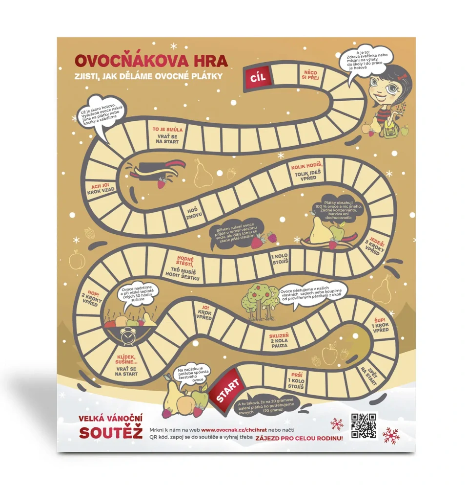 Ovocňák adventní kalendář mix 24x 10g